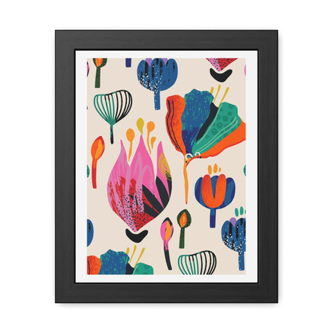 Ericsson 8 - Colorful Floral Framed Posters - Vibrant Wall Art for Home Decor