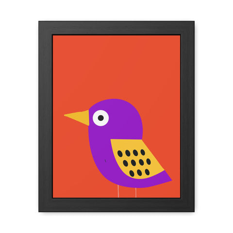 Childrana 6 - Colorful Bird Framed Poster - Vibrant Wall Art for Kids' Rooms