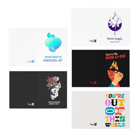 Friendship and Magic 5-Pack Variety Greeting Cards Set