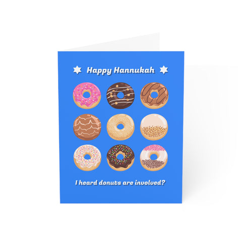 Happy Hanukkah - I heard donuts are involved? Greeting Card