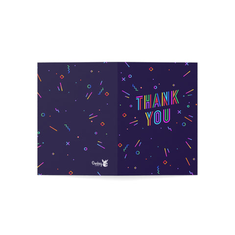 Thank you (Neon Fireworks) - Greeting Card
