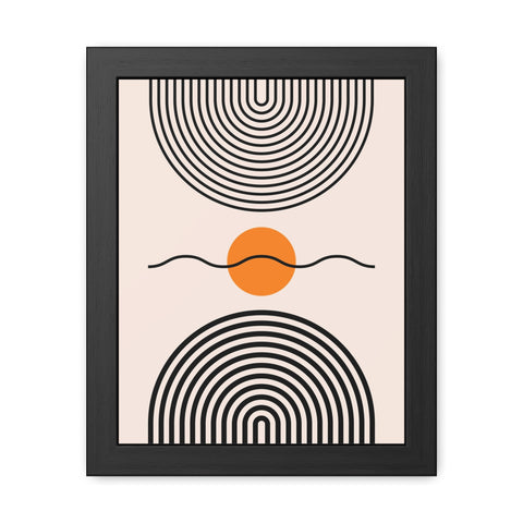 Brenda 3 - Modern Abstract Framed Poster - Minimalist Wall Art for Home Decor