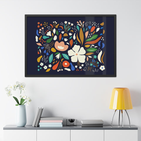 The Flowering 1 - Blooming Floral Framed Poster - Vibrant Home Decor for Nature Lovers