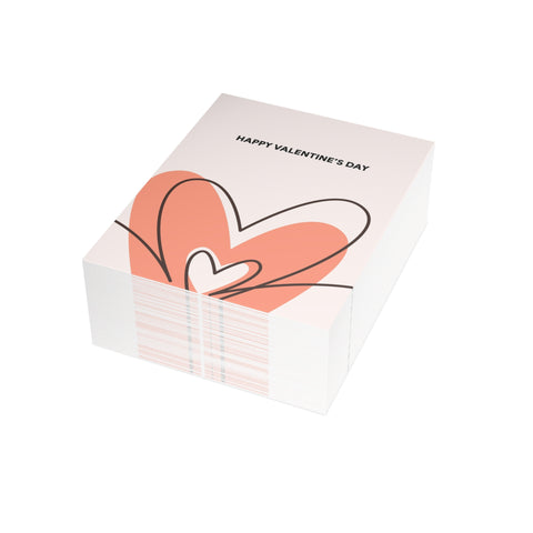 Valentine's Day Heart Greeting Card — Valentines / Holiday Greeting Card - Illustrated, Modern