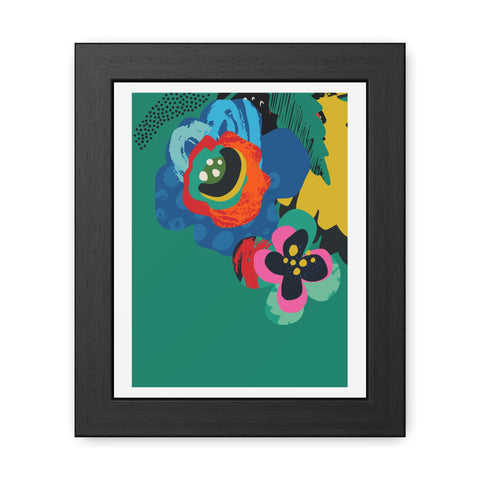 Ericsson 7 - Vibrant Floral Framed Poster - Colorful Wall Art for Home Decor