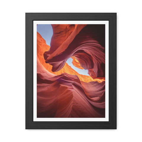 The Gorge - Desert Canyon Framed Poster - Stunning Wall Art for Home Decor