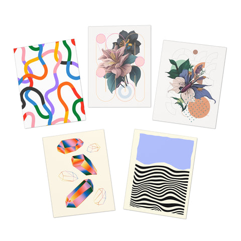 Any occasion greeting cards (set no 2) - 5-Pack Variety Greeting Cards Set