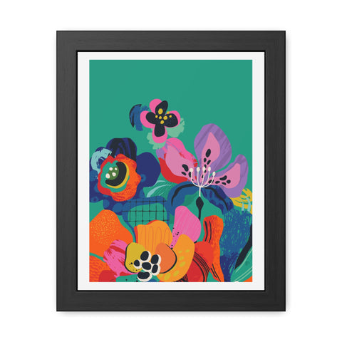 Ericsson 6 - Colorful Floral Framed Poster | Vibrant Wall Art for Home Decor