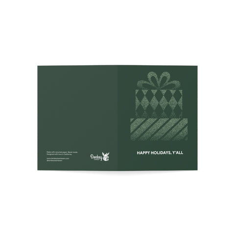 ’Happy Holidays, Y’all’ Greeting Card — Christmas / Holiday Greeting Card - Illustrated, Modern