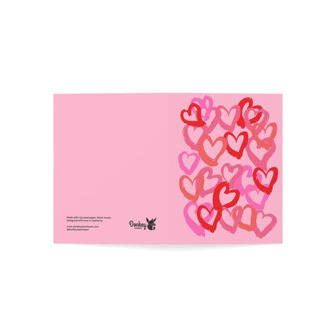 Valentine Heart Pattern Greeting Card – Love / Valentine Greeting Card - Illustrated, Funny, Snarky, Modern