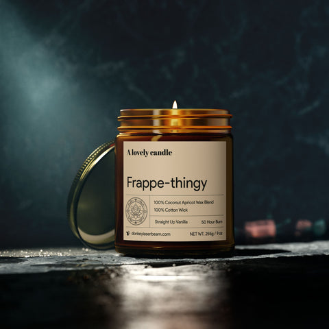 Frappe-Thingy - Vanilla Scented Soy Candle, 9oz