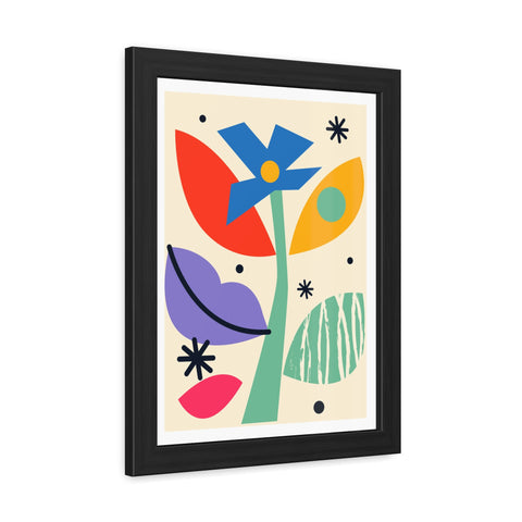 Kurian 11 - Vibrant Floral Framed Poster - Modern Wall Art for Home Décor