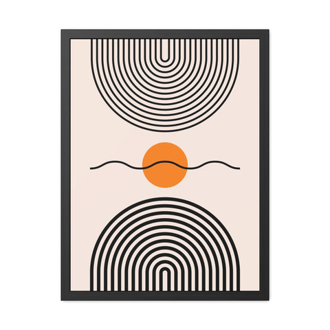 Brenda 3 - Modern Abstract Framed Poster - Minimalist Wall Art for Home Decor