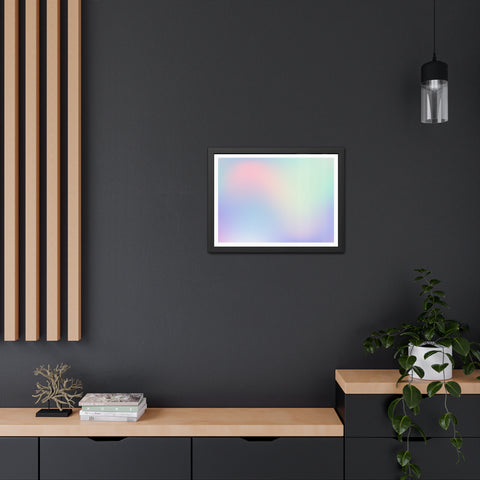 Haze - Pastel Gradient Framed Poster for Modern Decor