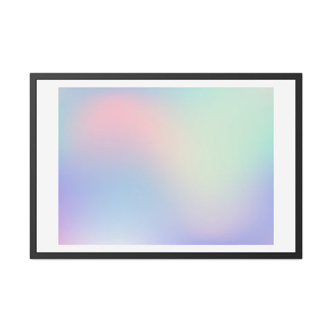 Haze - Pastel Gradient Framed Poster for Modern Decor