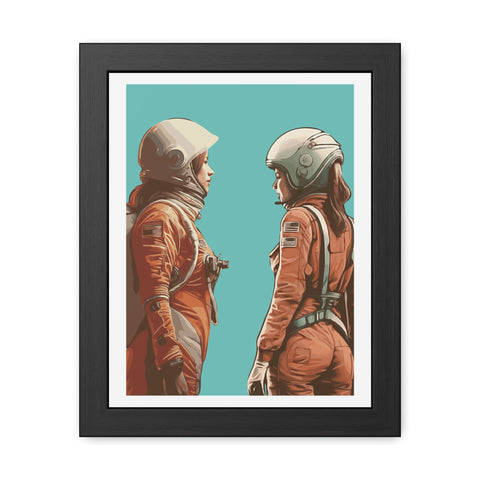 Astrum 4 - Astro Team Framed Poster - Inspirational Space Art for Home Decor