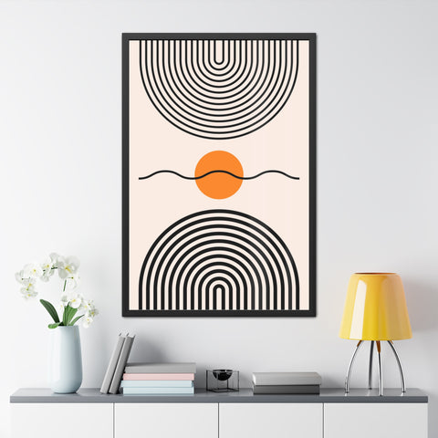 Brenda 3 - Modern Abstract Framed Poster - Minimalist Wall Art for Home Decor