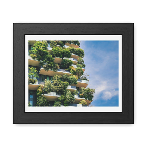Green Urban - Eco-Friendly Framed Poster - Urban Oasis Greenery Wall Art