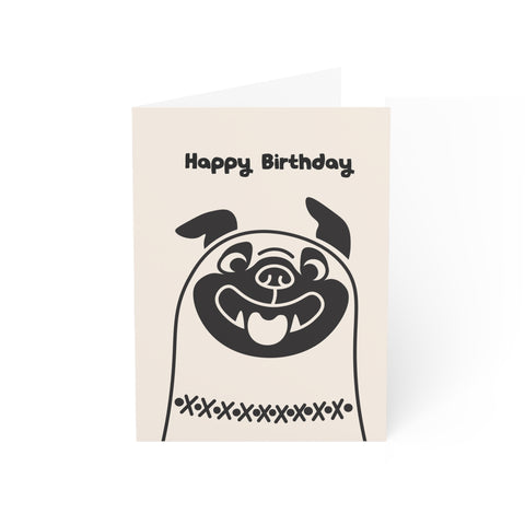 Happy Birthday (Bulldog) - Greeting Card