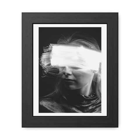 Flash of light - Portrait - Abstract Framed Poster - Modern Wall Art for Creative Spaces