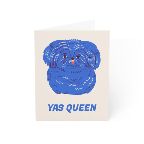 Yas Queen (Pekingese) Greeting Card