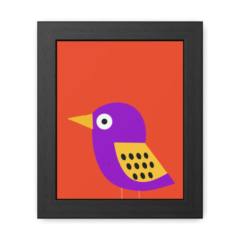 Childrana 6 - Colorful Bird Framed Poster - Vibrant Wall Art for Kids' Rooms