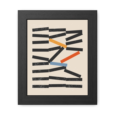 Jarrod 1 - Abstract Framed Poster - Modern Wall Art for Home Decor