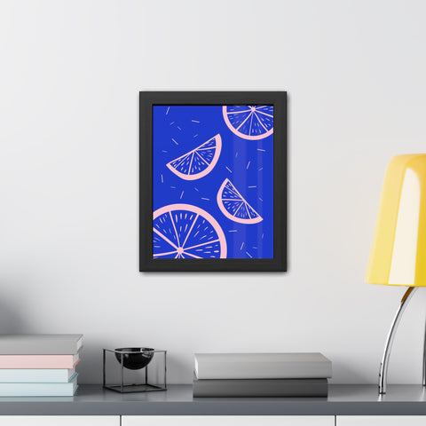 When life gives you lemons 8 - Bright Citrus Framed Poster - Fresh Fruit Decor for Colorful Spaces