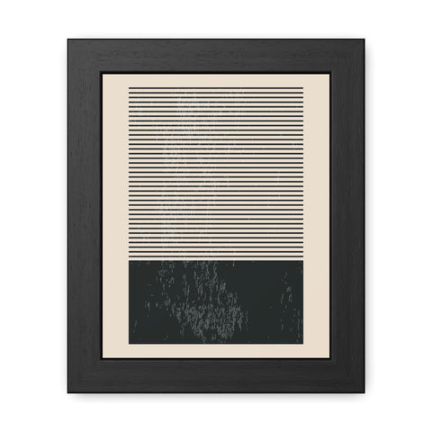 Ink Stamp 7b - Minimalist Framed Poster - Modern Wall Art for Home Decor