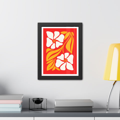 Natural Formation 12 - Vibrant Floral Framed Poster - Retro Home Decor