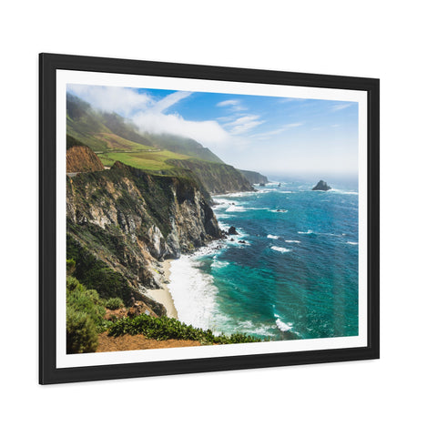 Rocky Coast - Serenity Framed Poster - Ocean View Wall Art for Beach Lovers