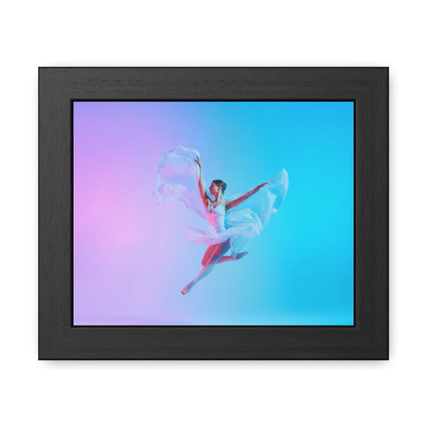 Ballet - Dynamic Dancer Framed Poster - Colorful Art for Home Décor