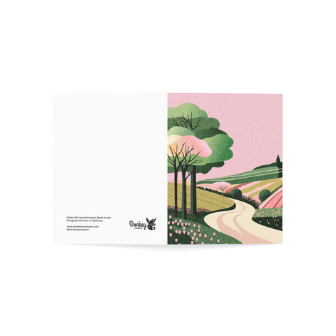 Landscape Greeting Cards — Countryside / Abstract Greeting Card - Illustrated, beautiful, any occasion