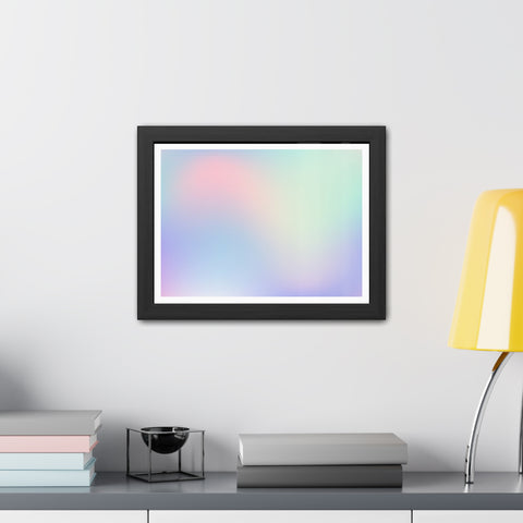 Haze - Pastel Gradient Framed Poster for Modern Decor
