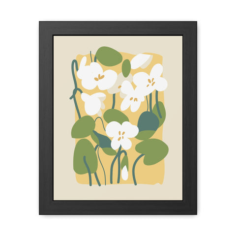 Flowers 1 - Botanical Framed Poster - Floral Wall Art for Home Decor, Perfect Gift for Nature Lovers