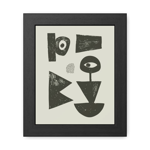 Jonathan 1 - Abstract Geometric Framed Poster Artwork - Modern Home Decor