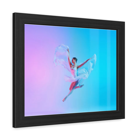 Ballet - Dynamic Dancer Framed Poster - Colorful Art for Home Décor