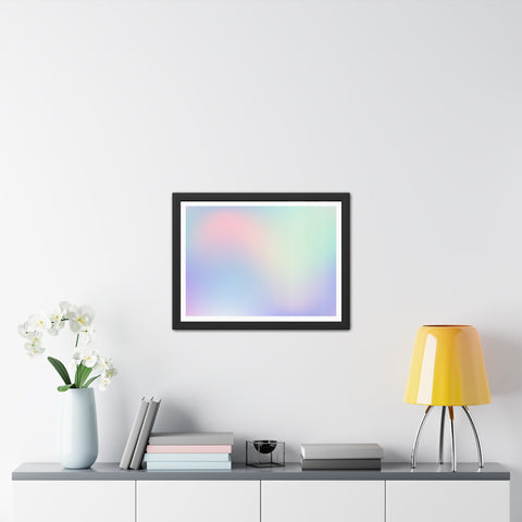 Haze - Pastel Gradient Framed Poster for Modern Decor