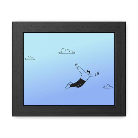 Falling for you - Dreamy Freedom Framed Poster - Inspirational Art for Home Decor