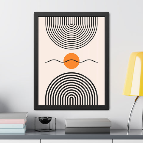 Brenda 3 - Modern Abstract Framed Poster - Minimalist Wall Art for Home Decor