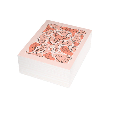 Valentine’s Hearts – Love / Valentine Greeting Card - Illustrated, Funny, Snarky, Modern