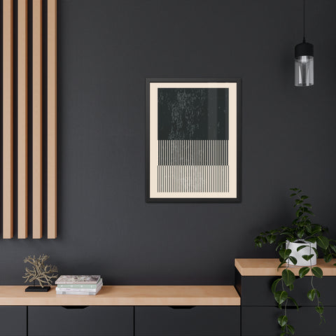 Ink Stamp 8b - Modern Abstract Framed Poster - Minimalist Wall Art for Stylish Home Décor