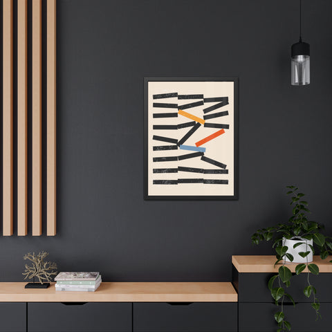 Jarrod 1 - Abstract Framed Poster - Modern Wall Art for Home Decor