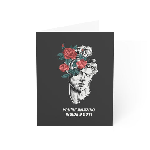 You're amazing inside & out - Birthday / Congratulations Greeting Card