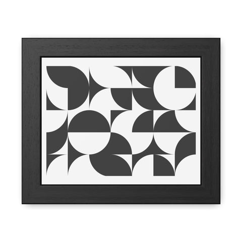Horizon Grid 3 - Modern Geometric Framed Poster for Stylish Home Decor