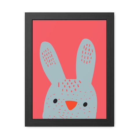 Childrana 1 - Cute Bunny Framed Poster - Perfect for Kids' Rooms & Easter Decor