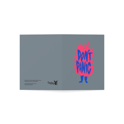 Don’t Panic Greeting Card — Motivational Greeting Card - Illustrated, Funny, Snarky, Modern