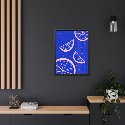 When life gives you lemons 8 - Bright Citrus Framed Poster - Fresh Fruit Decor for Colorful Spaces