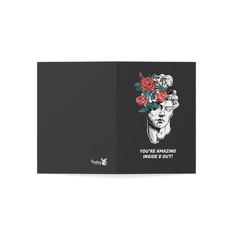 You're amazing inside & out - Birthday / Congratulations Greeting Card