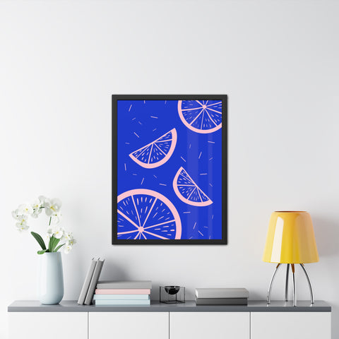 When life gives you lemons 8 - Bright Citrus Framed Poster - Fresh Fruit Decor for Colorful Spaces